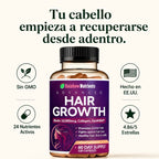 Advanced Hair Growth | Rainbow Nutrients| 120 Capsulas